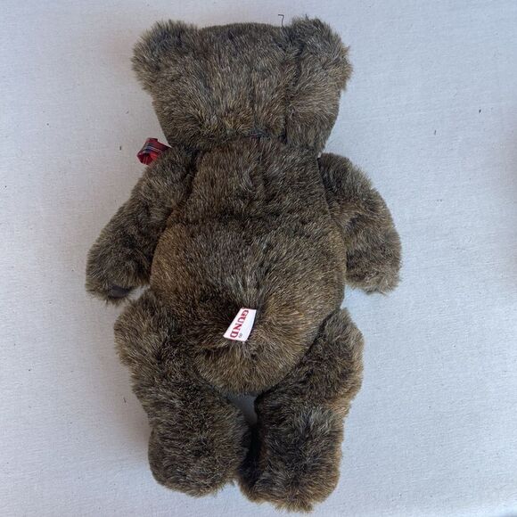 Gund Vintage Jointed Teddy Bear Dark Brown Plush Stuffed Animal 1982 - Picture 4 of 5